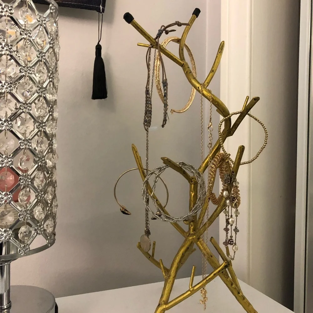 Gold Jewelry Stand/Organizer